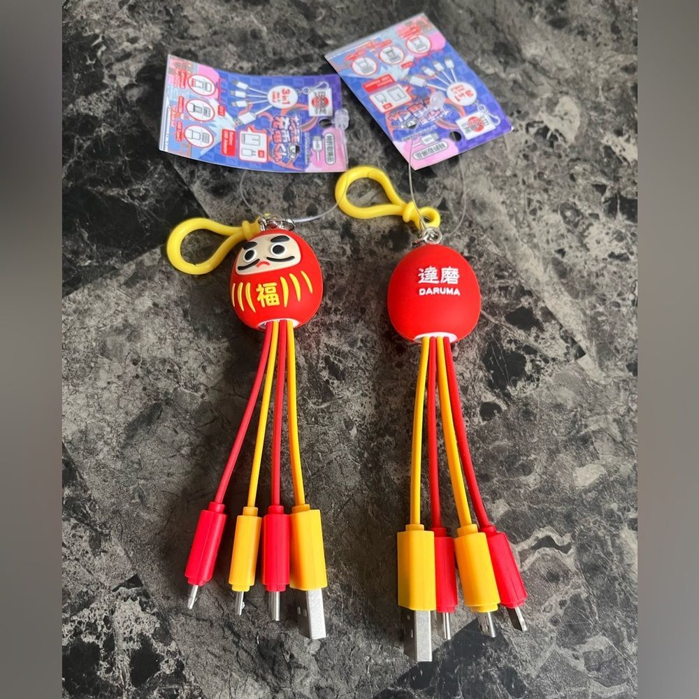 Bundle Daruma Japan Edition Multi Cables Travel Sets For iPhone & Android